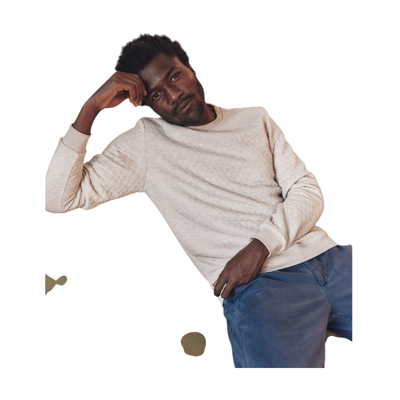 Marine Layer Men's Corbet Quilted Crewneck