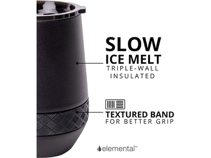 Elemental Recess 10oz Wine Tumbler - Matte Black