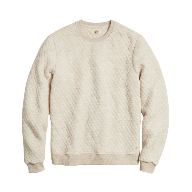 Marine Layer Men's Corbet Quilted Crewneck