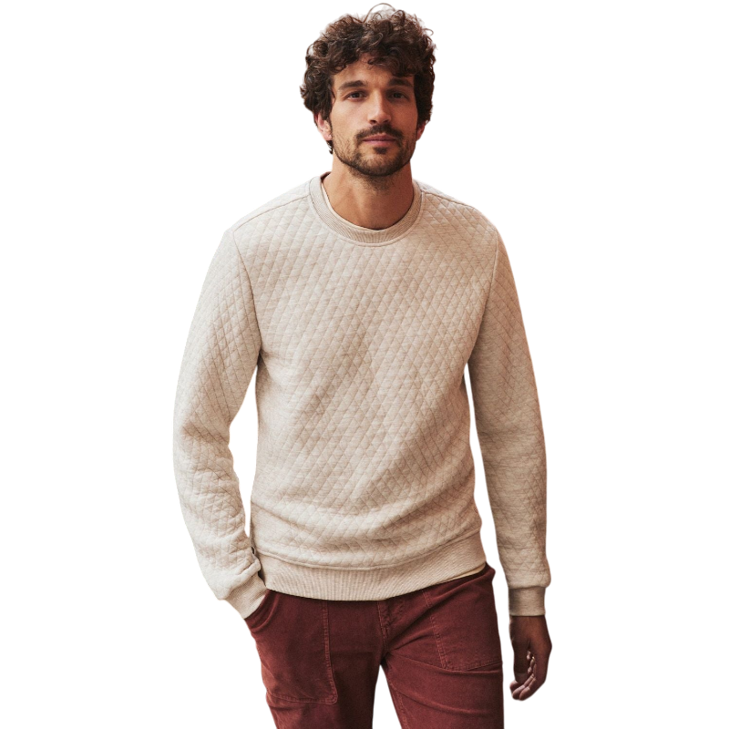 Marine Layer Men's Corbet Quilted Crewneck