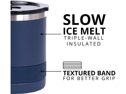 Elemental Recess 10oz Rocks Tumbler - Navy Blue