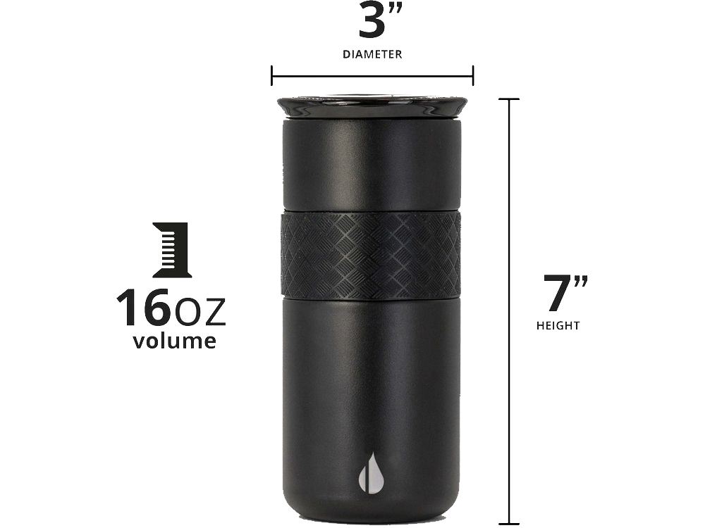 Elemental Artisan 16oz Tumbler - Matte Black