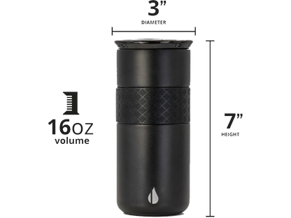 Elemental Artisan 16oz Tumbler - Matte Black