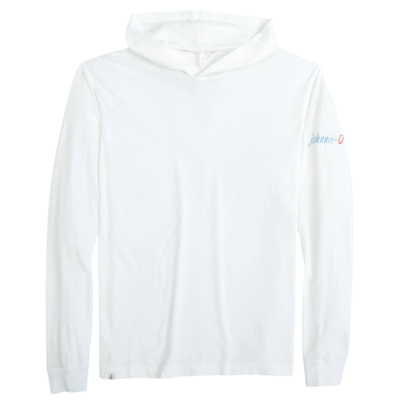 Johnnie-O Men's Edison Garment Dyed Long-Sleeve Hooded Tee