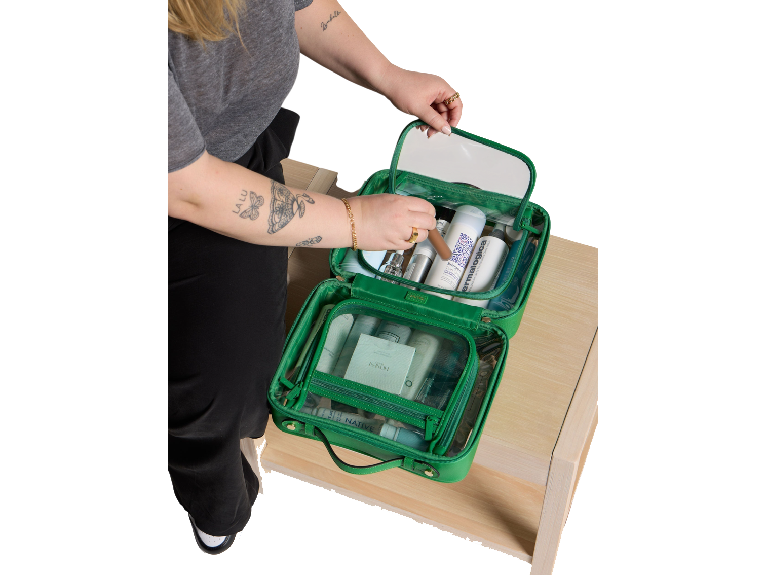 Calpak Large Clear Cosmetics Case