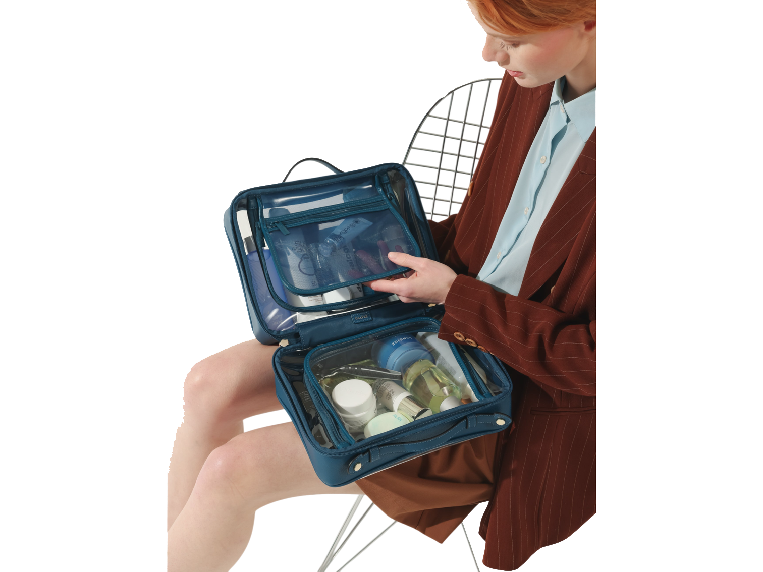 Calpak Large Clear Cosmetics Case