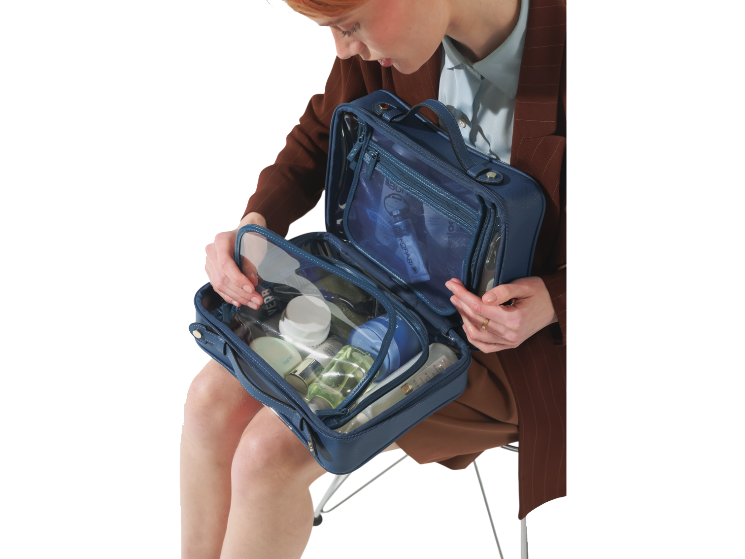 Calpak Large Clear Cosmetics Case