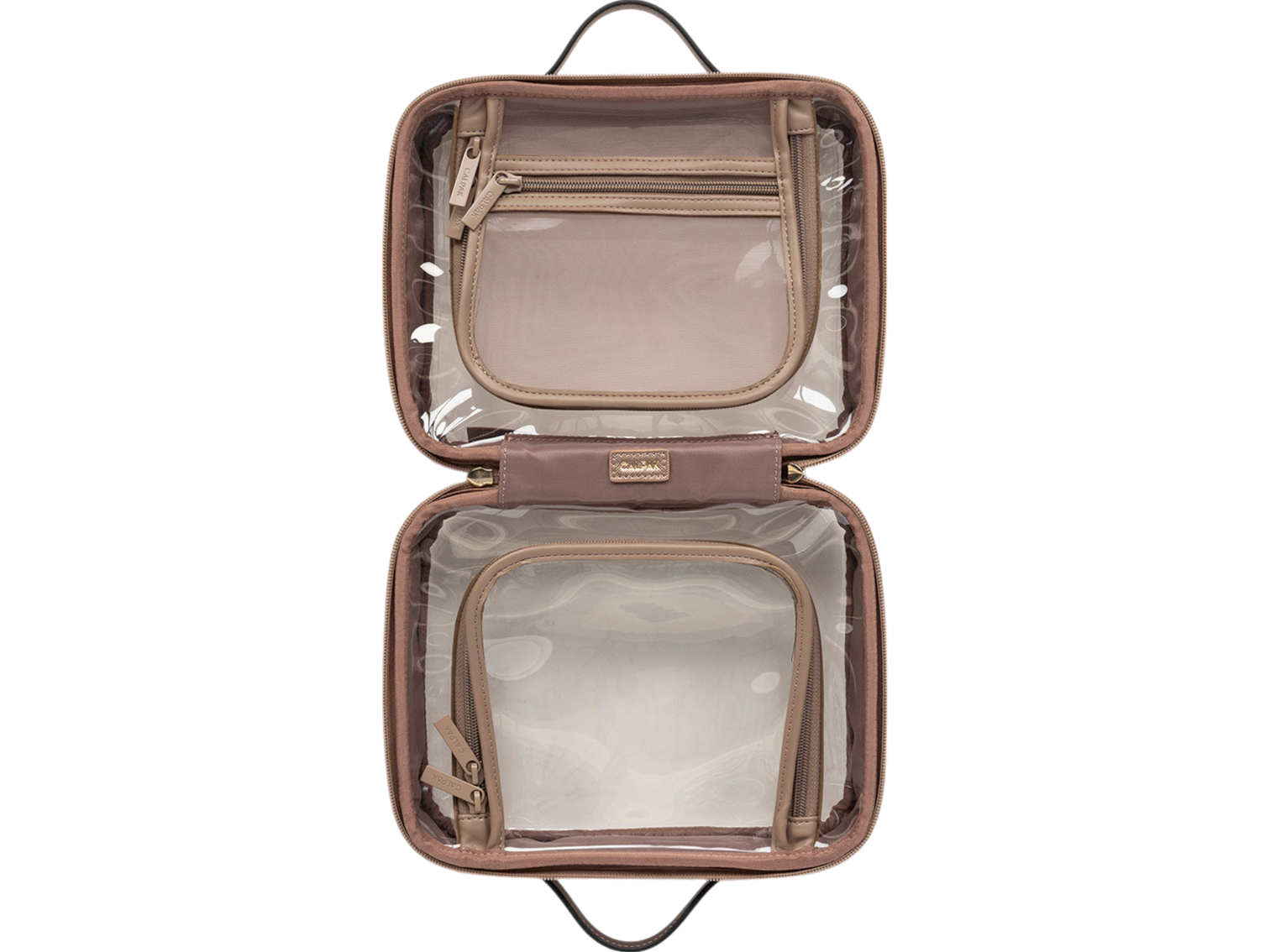 Calpak Medium Clear Cosmetics Case