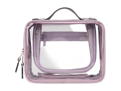 Calpak Medium Clear Cosmetics Case
