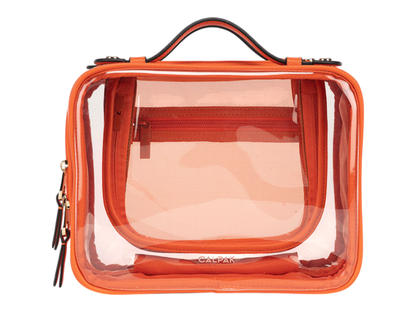 Calpak Medium Clear Cosmetics Case