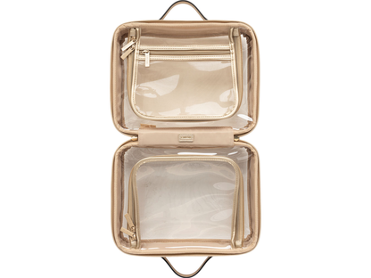 Calpak Medium Clear Cosmetics Case