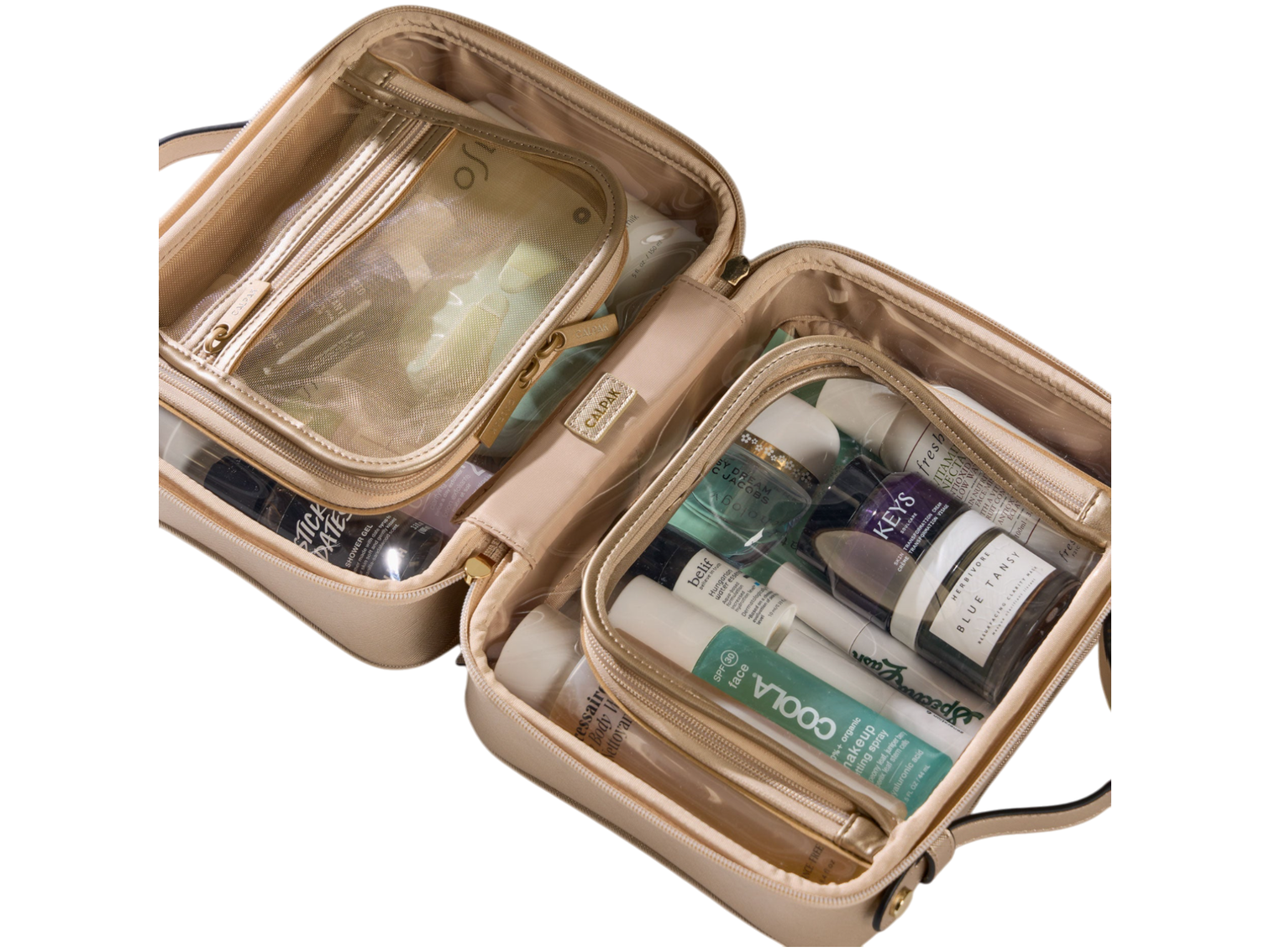 Calpak Medium Clear Cosmetics Case
