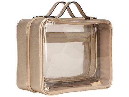 Calpak Medium Clear Cosmetics Case
