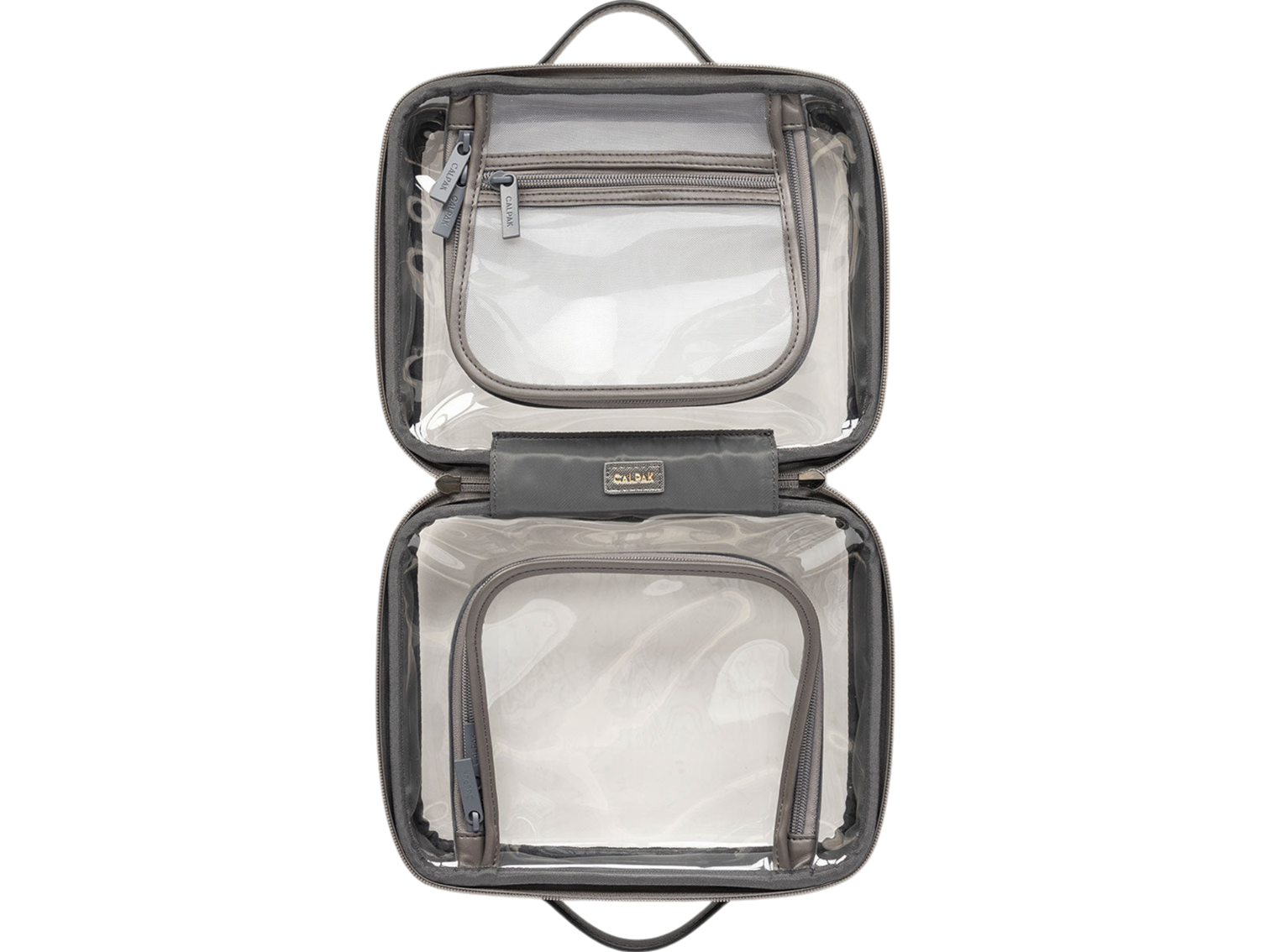 Calpak Medium Clear Cosmetics Case