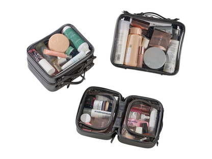 Calpak Medium Clear Cosmetics Case
