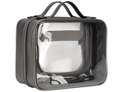 Calpak Medium Clear Cosmetics Case