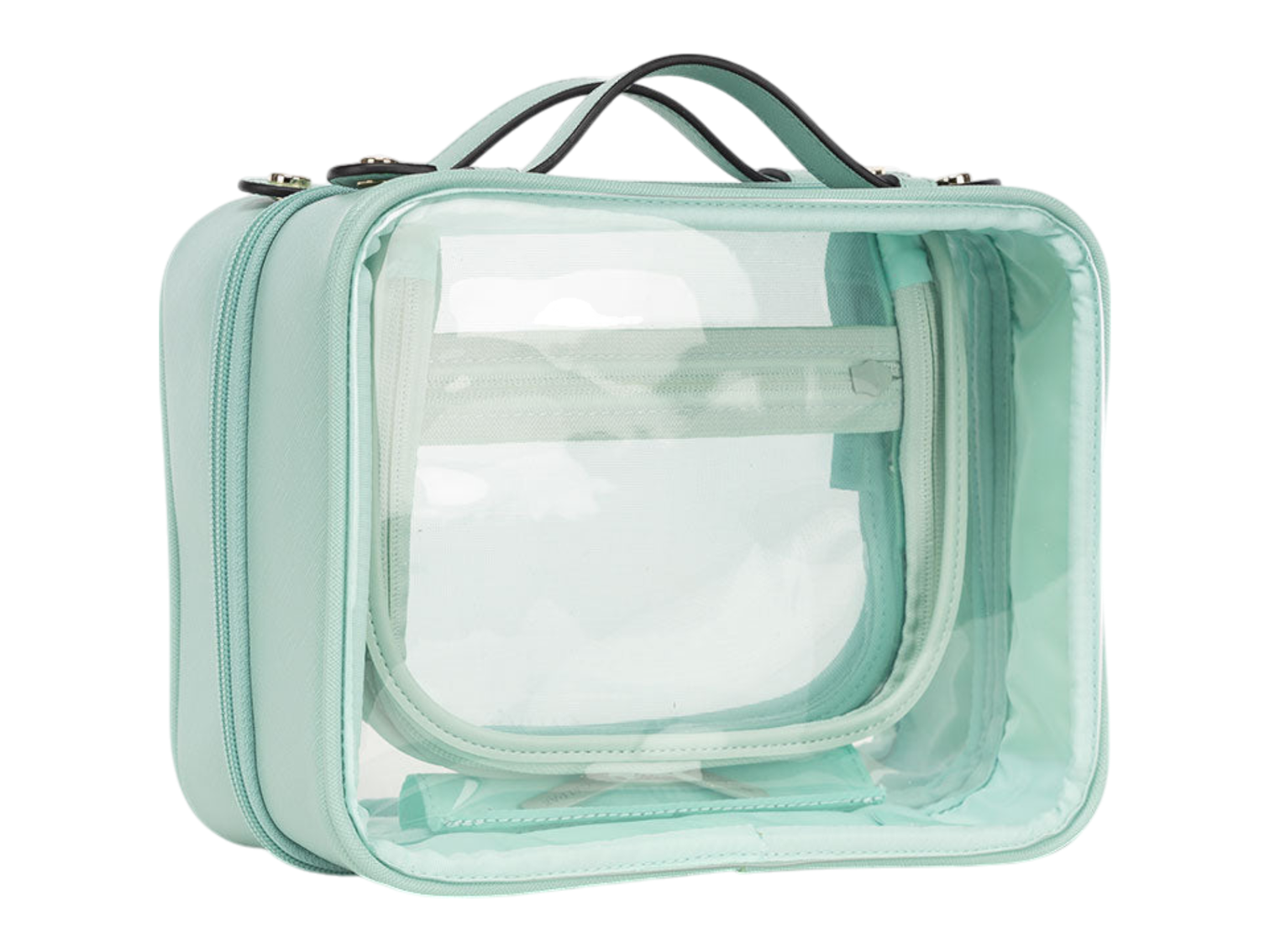 Calpak Medium Clear Cosmetics Case