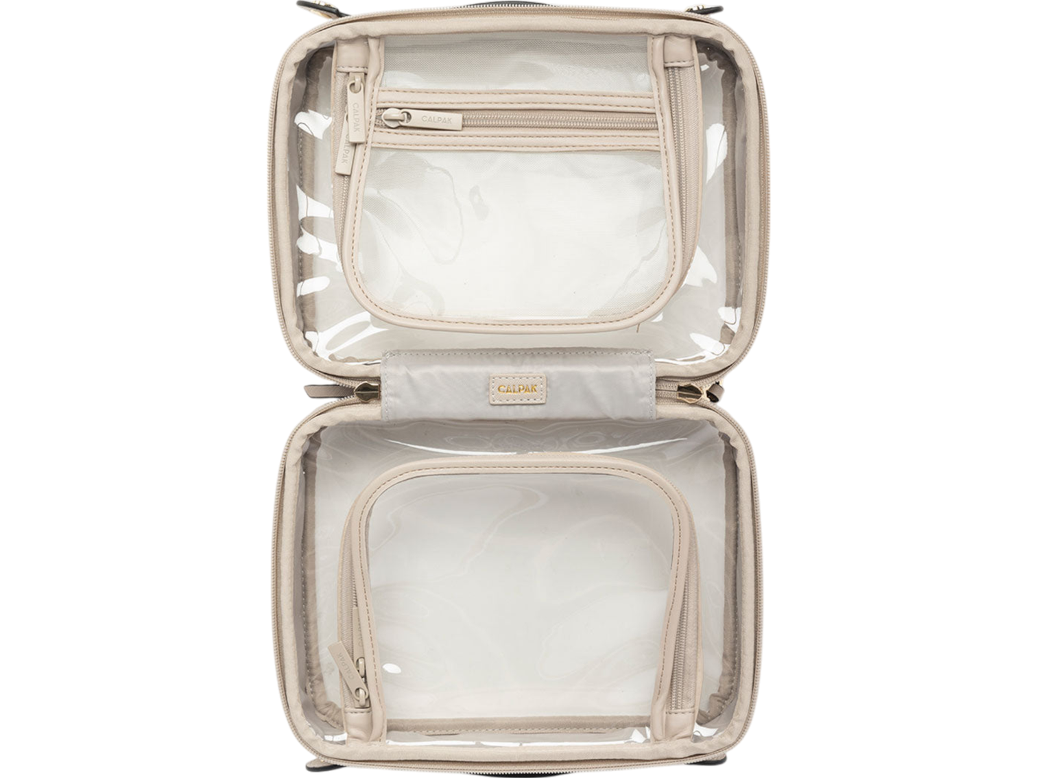Calpak Medium Clear Cosmetics Case