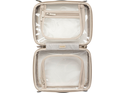 Calpak Medium Clear Cosmetics Case