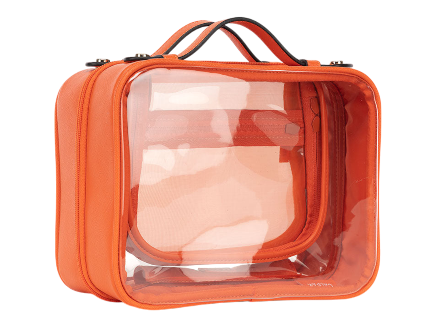 Calpak Medium Clear Cosmetics Case