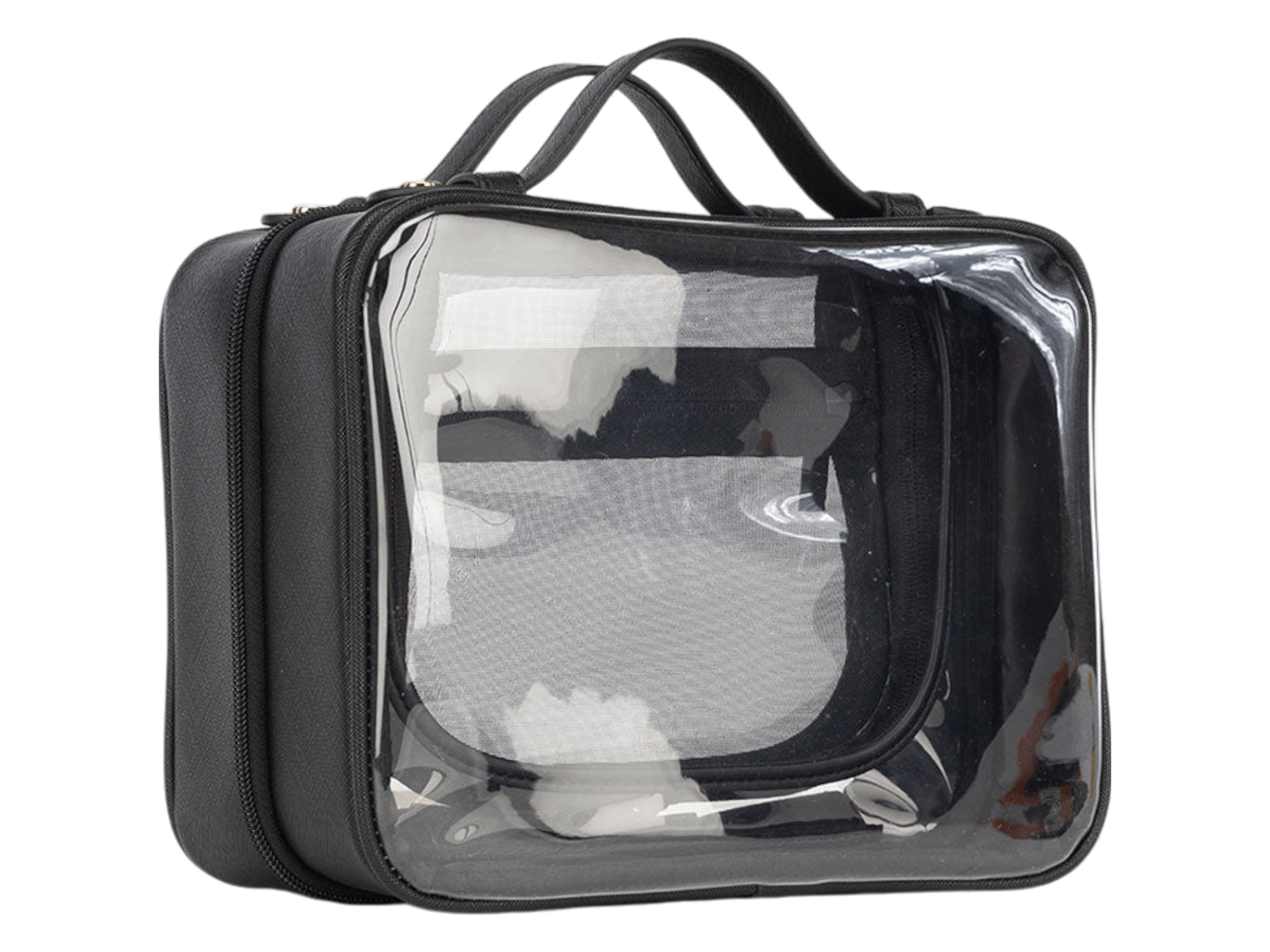 Calpak Medium Clear Cosmetics Case