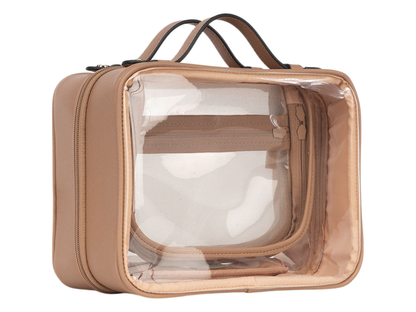Calpak Medium Clear Cosmetics Case