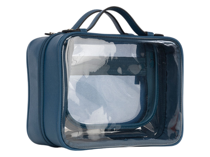 Calpak Medium Clear Cosmetics Case