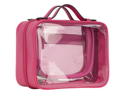 Calpak Medium Clear Cosmetics Case