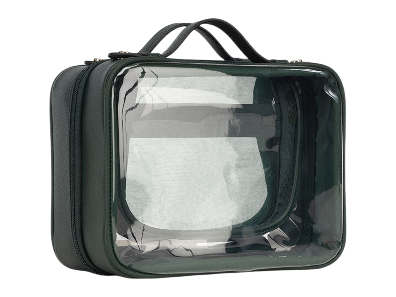 Calpak Medium Clear Cosmetics Case
