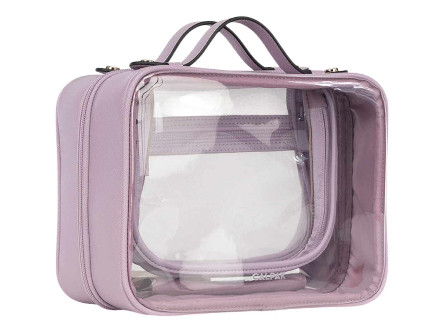 Calpak Medium Clear Cosmetics Case