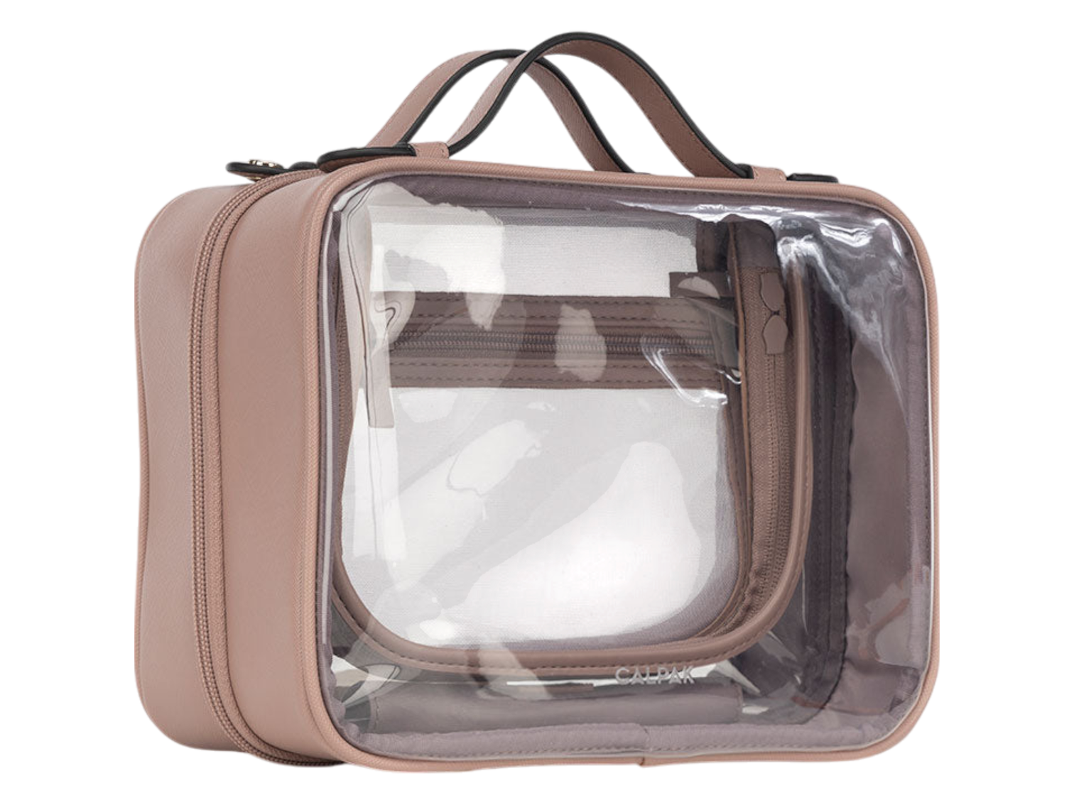 Calpak Medium Clear Cosmetics Case