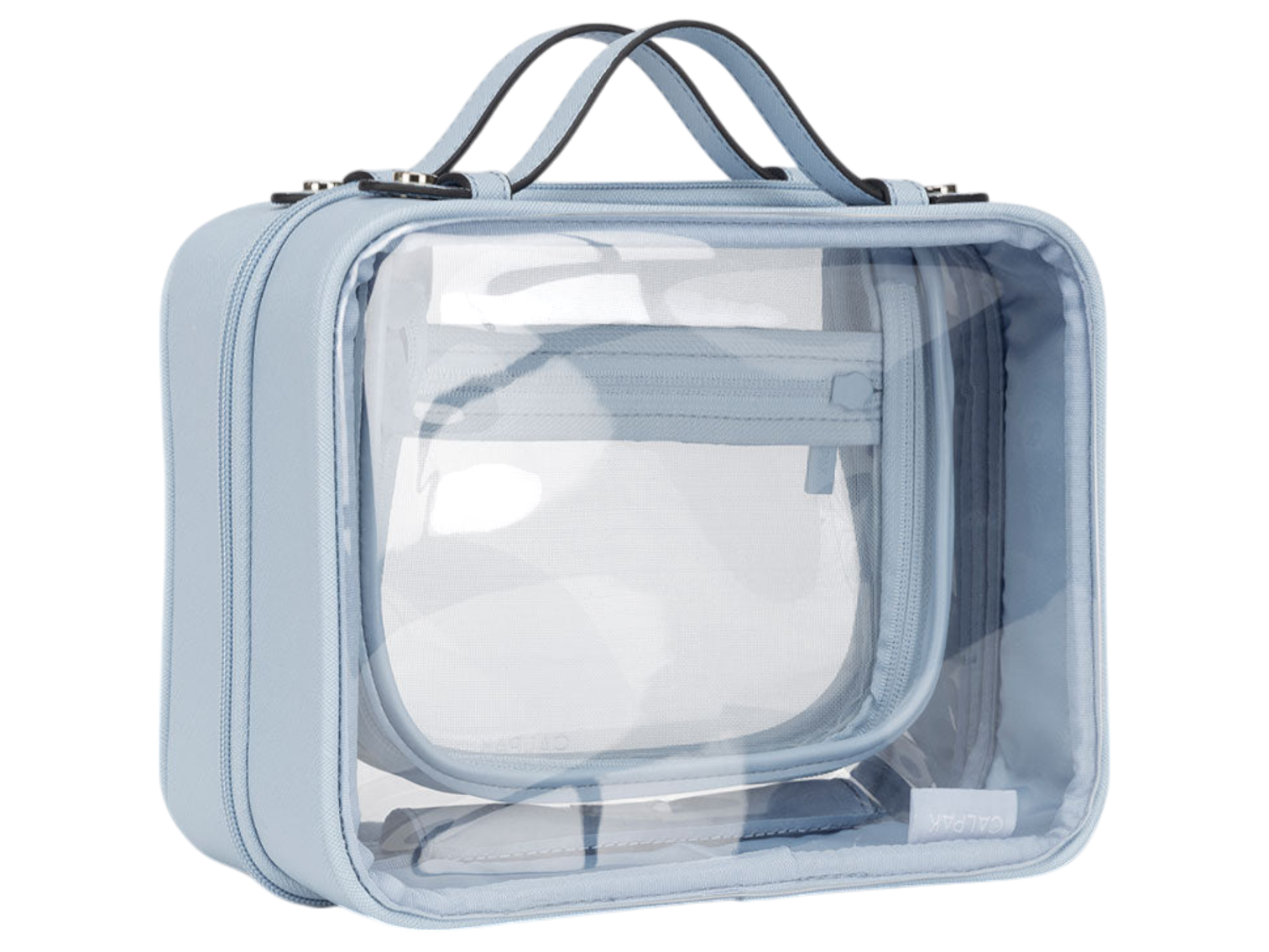 Calpak Medium Clear Cosmetics Case