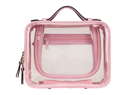 Calpak Medium Clear Cosmetics Case