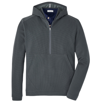 Peter Millar Men's Grid Performance Half-Zip Hoodie