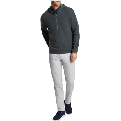Peter Millar Men's Grid Performance Half-Zip Hoodie
