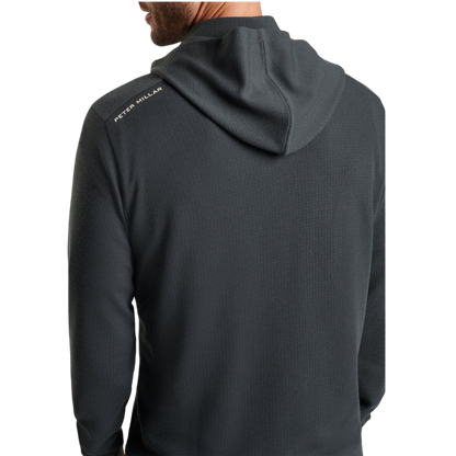 Peter Millar Men's Grid Performance Half-Zip Hoodie