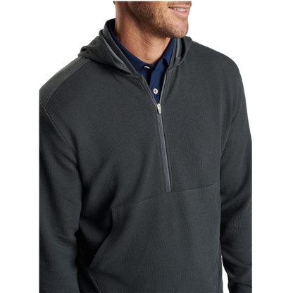 Peter Millar Men's Grid Performance Half-Zip Hoodie