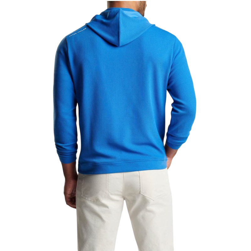 Peter Millar Men's Grid Performance Half-Zip Hoodie