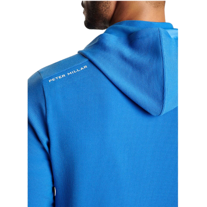 Peter Millar Men's Grid Performance Half-Zip Hoodie