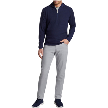 Peter Millar Men's Grid Performance Half-Zip Hoodie