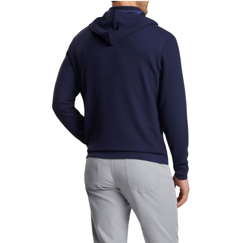 Peter Millar Men's Grid Performance Half-Zip Hoodie