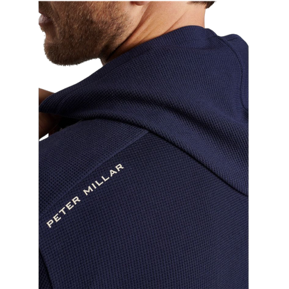 Peter Millar Men's Grid Performance Half-Zip Hoodie