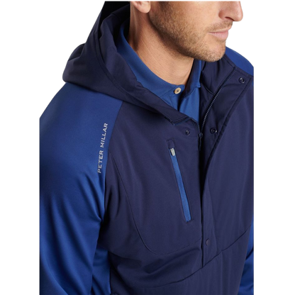 Peter Millar Men's Weld Half-Snap Hoodie