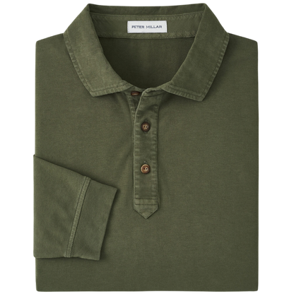 Peter Millar Men's Lava Wash Long Sleeve Polo