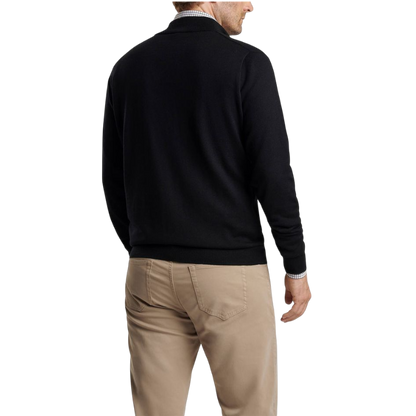 Peter Millar Men's Autumn Crest Suede Trim Quarter-Zip