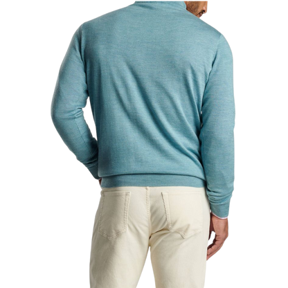 Peter Millar Men's Autumn Crest Suede Trim Quarter-Zip