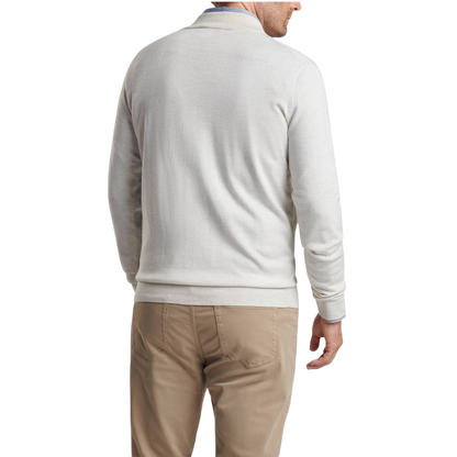 Peter Millar Men's Autumn Crest Suede Trim Quarter-Zip