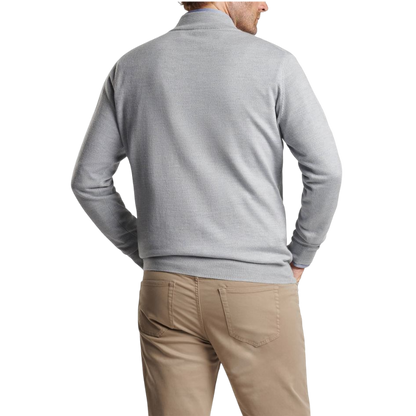 Peter Millar Men's Autumn Crest Suede Trim Quarter-Zip