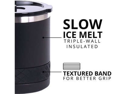 Elemental Recess 10oz Rocks Tumbler - Matte Black