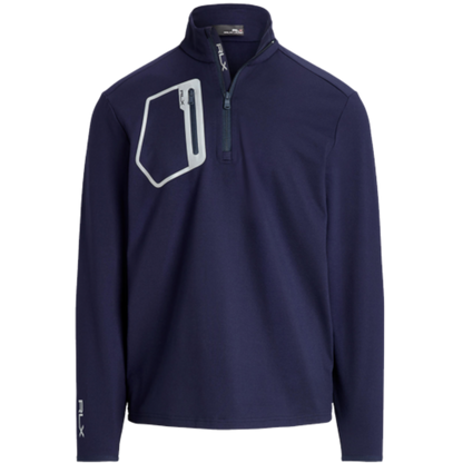 RLX Brushed Back Tech Jersey ¼ Zip With Reflective Pocket